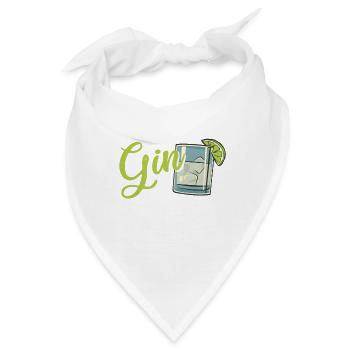 Gin Mal wieder was Ginvolles machen Gin - Bandana - Weiß - Vorne