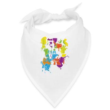 Make Art - Bandana - Weiß - Vorne