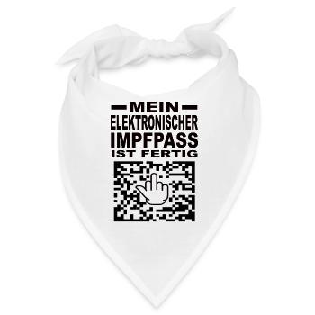 Elektronischer Impfpass - Bandana - Weiß - Vorne
