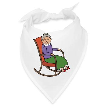 Oma Großmutter - Bandana - Weiß - Vorne