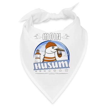 MÖWE MOIN HUSUM - Bandana - Weiß - Vorne