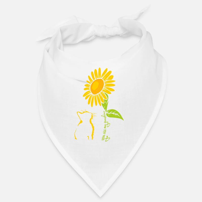 Tournesols chats Conception Bandana