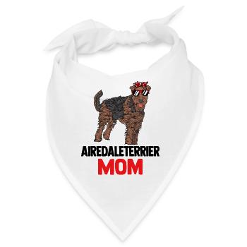 Airedale Terrier - Bandana - Weiß - Vorne