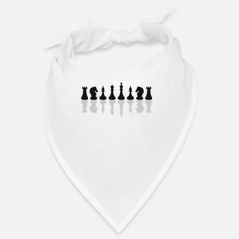 Échecs d’échecs jeu d’échecs - Bandana - blanc