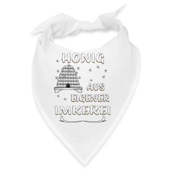 BIENENKORB HONIG AUS EIGENER IMKEREI - Bandana - Weiß - Vorne