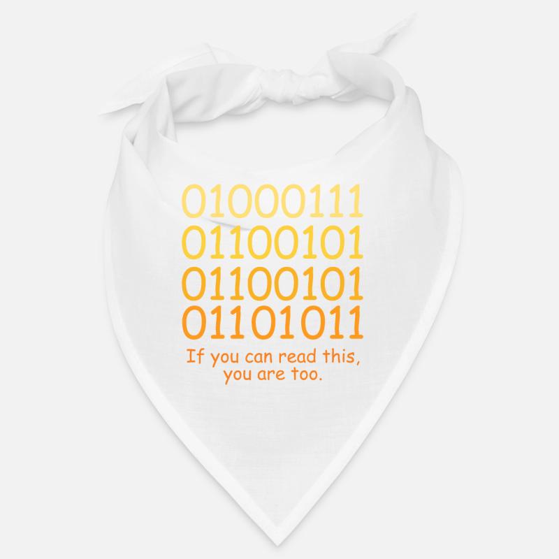Conception de code binaire de code amusant pour les geeks nerds Bandana