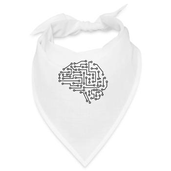Machine Learning KI Data Science Heartbeat Daten - Bandana - Weiß - Vorne