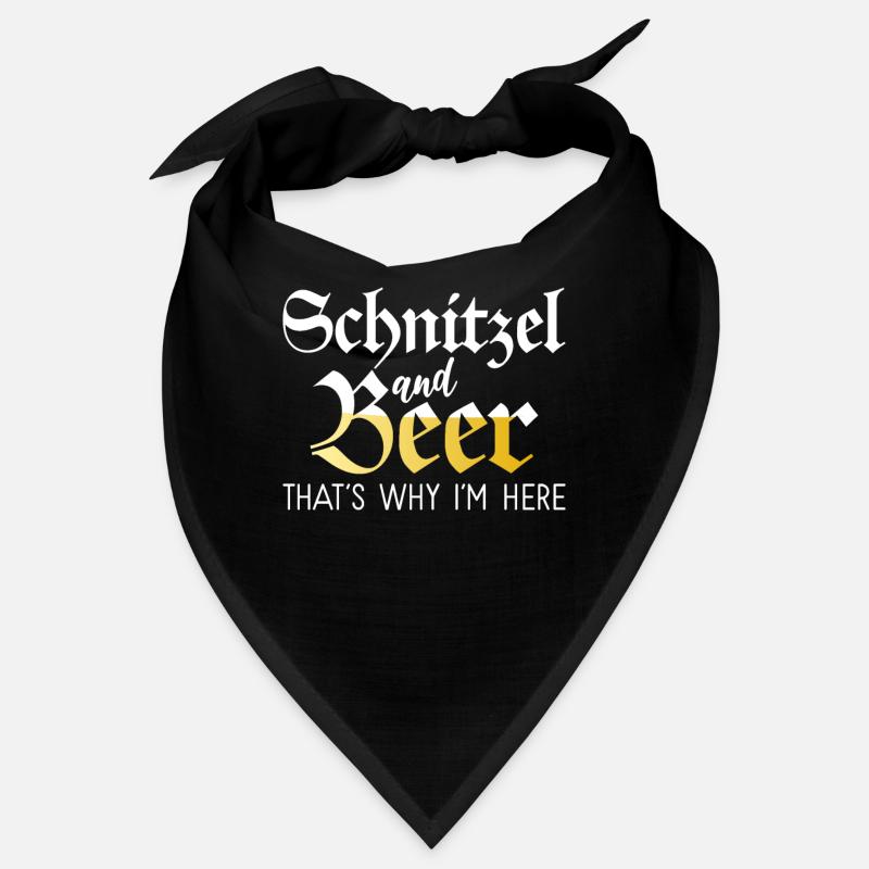 Schnitzel and Beer thats why im here Bandana
