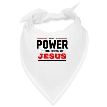 Jesus Jesus Jesus Christlich Christlich Christlich - Bandana - Weiß - Vorne