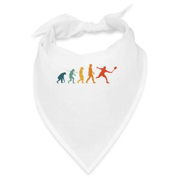 Federball Evolution Retro Badminton - Bandana - Weiß - Vorne