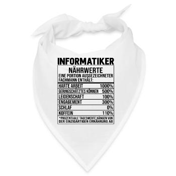 Programmierer Informatiker Informatik - Bandana - Weiß - Vorne