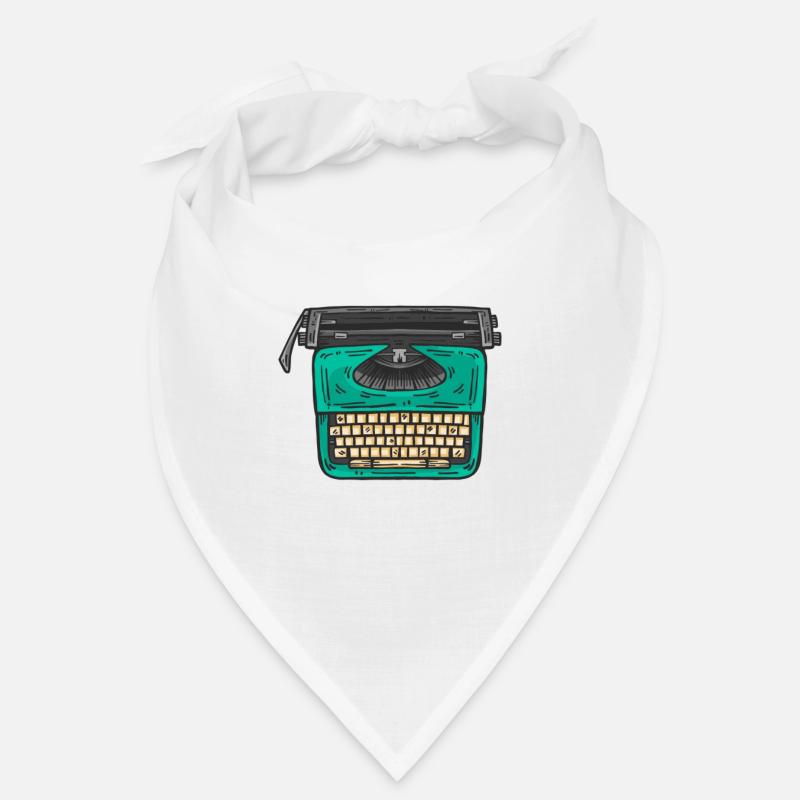 Typewriter Writing Writer I Write My Own Story - Bandana - Weiß