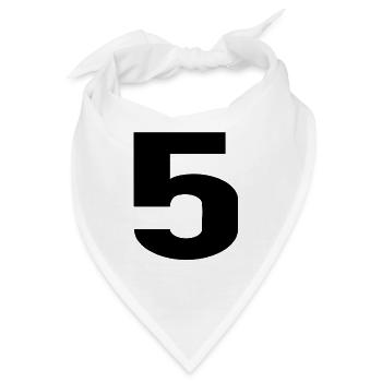 5 - Bandana - Weiß - Vorne