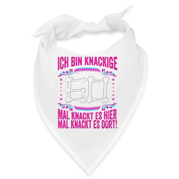 60. Geburtstag Alter Sack 60 Alte Schachtel 60 - Bandana - Weiß - Vorne