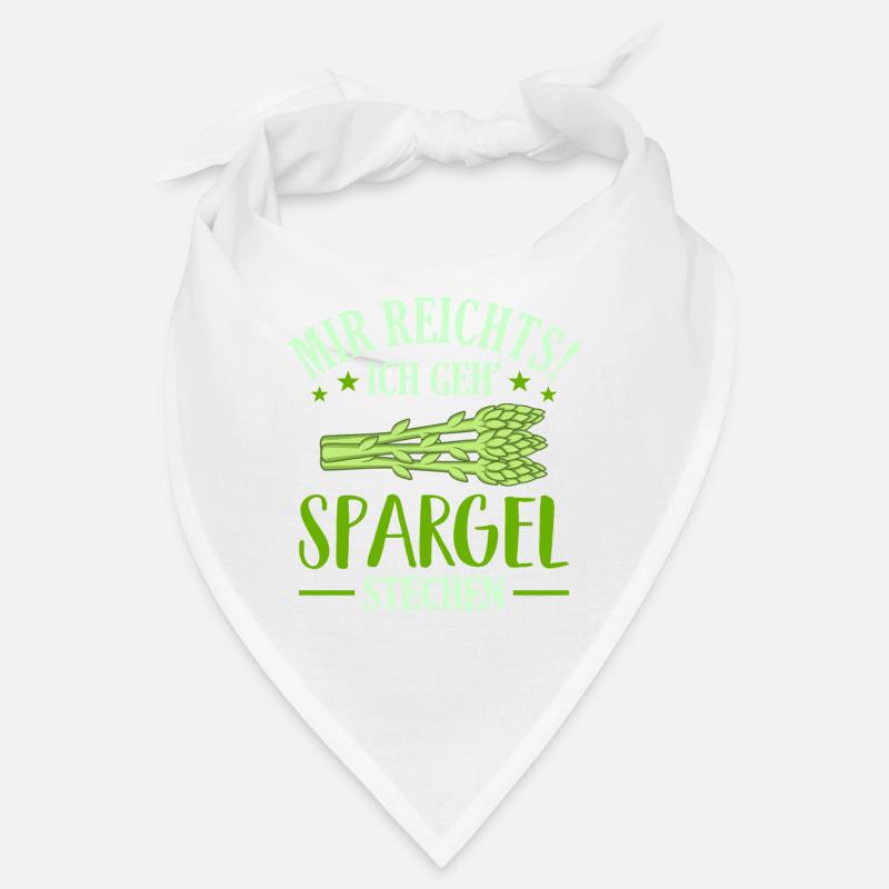 Spargel - Bandana - Weiß