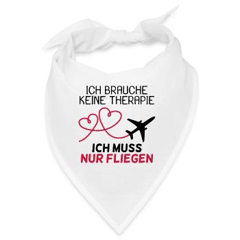 Flugzeug - Bandana - Weiß - Vorne