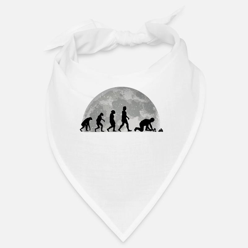 Pavage Evolution Lune Pierre Cadeau - Bandana - blanc