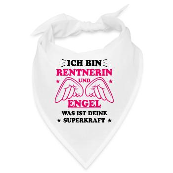 Rentnerin Lustig Spruch Ruhestand Rente Geschenk - Bandana - Weiß - Vorne