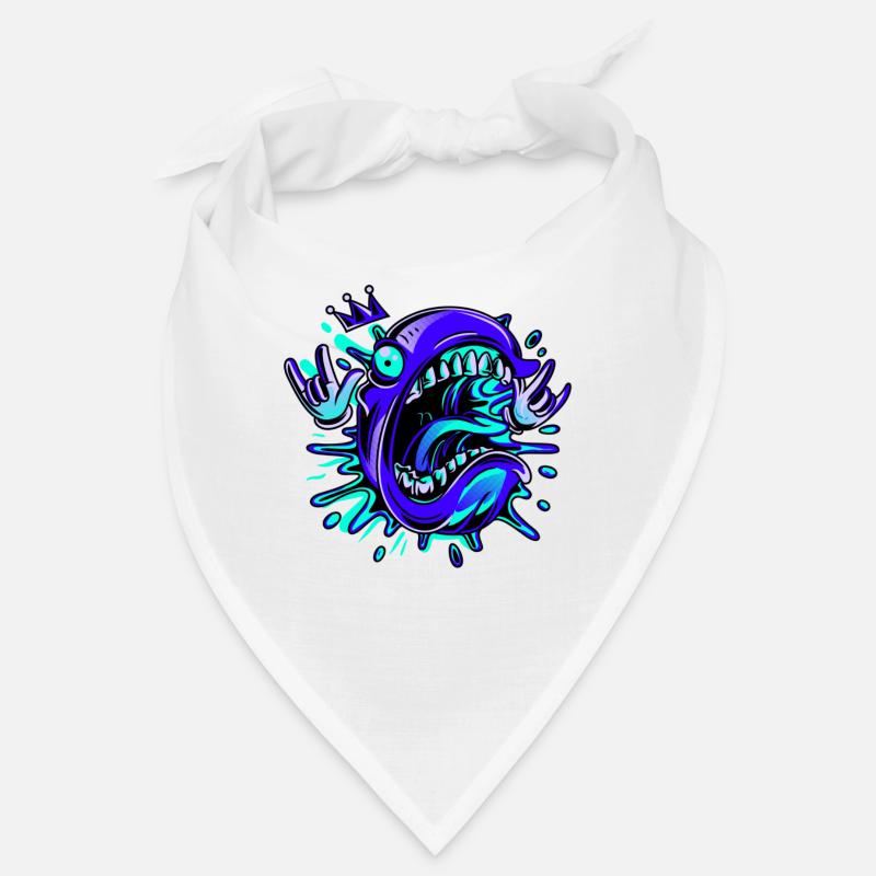 Crazy fish head with crown No.11 Bandana