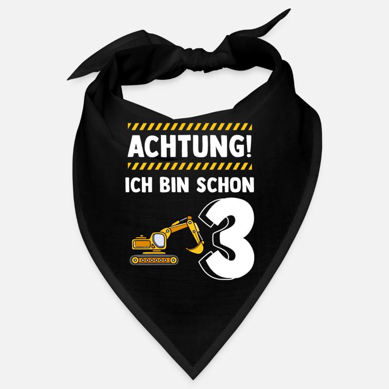 Bagger 3. Geburtstag Bandana