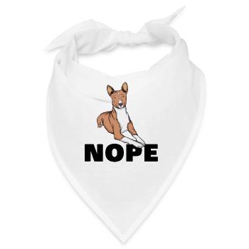 Basenji - Bandana - Weiß - Vorne