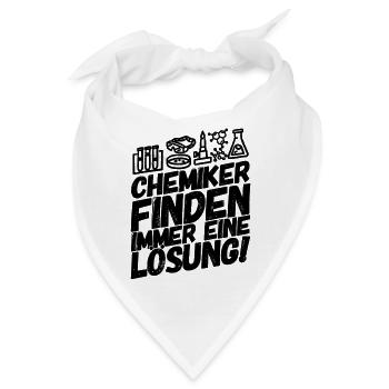 Chemiker chemisch Chemie - Bandana - Weiß - Vorne