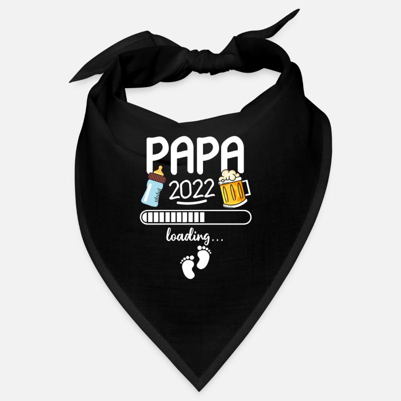 Papa 2022 Loading Werdender Vater Ankündigung Bandana