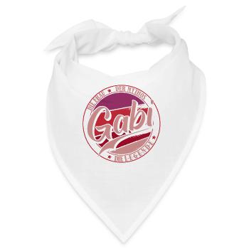 Vorname Die Frau der Mythos Die Legende Gabi - Bandana - Weiß - Vorne