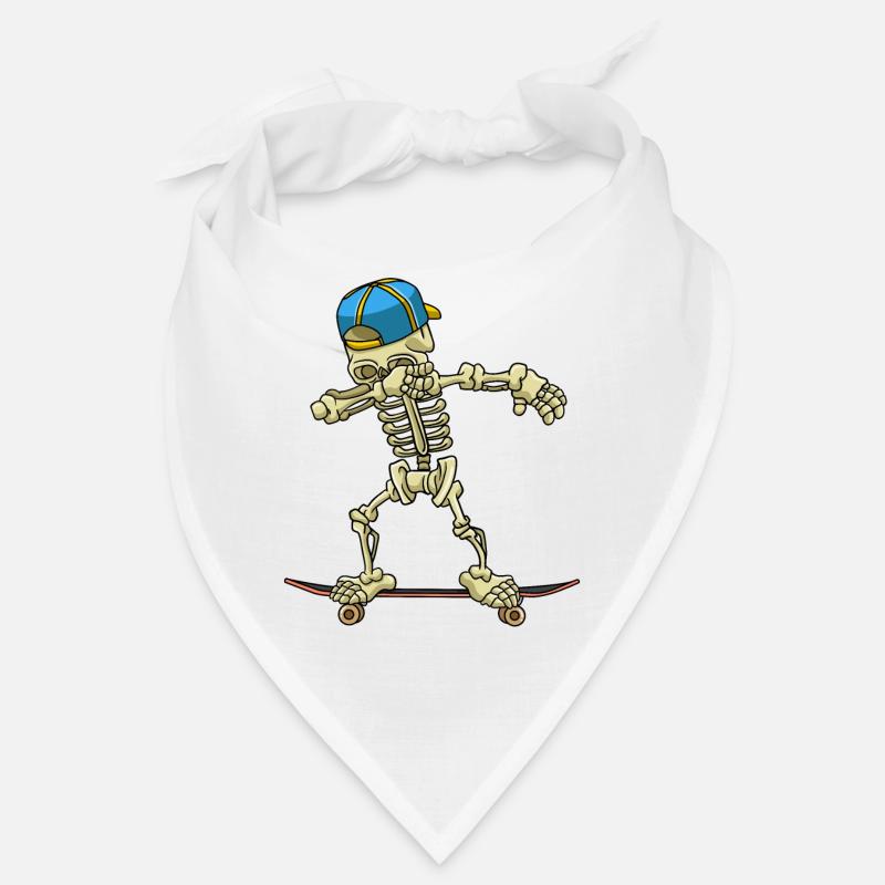 Dabbing Skeleton Skateboard Bandana