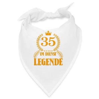 35 Jähriges Dienstjubiläum Firmenjubiläum Jubiläum - Bandana - Weiß - Vorne