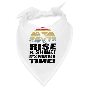 Sunset Freestyle-Ski Skiing Winter Sport Skifahrer - Bandana - Weiß - Vorne