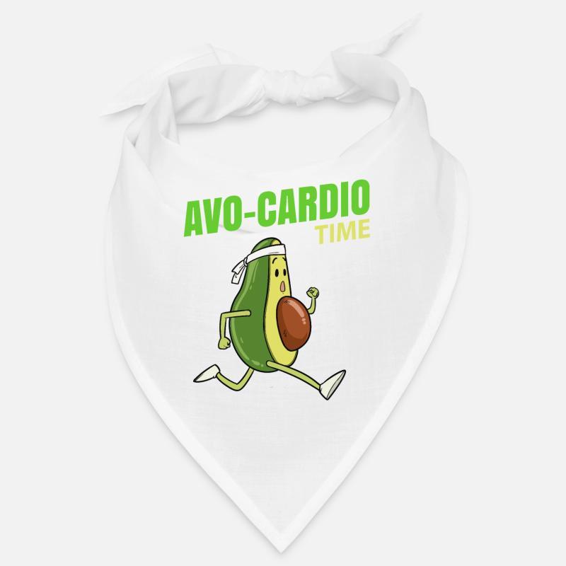 Avocado Running Funny Gift Bandana