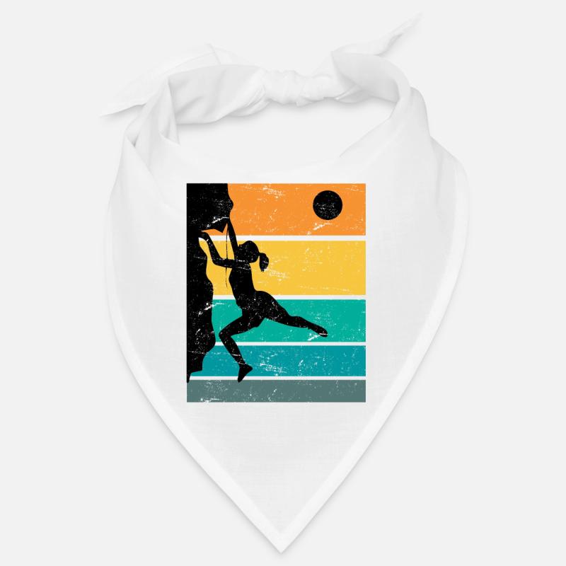 Retro Boulder Felsklettern Freiklettern Bandana