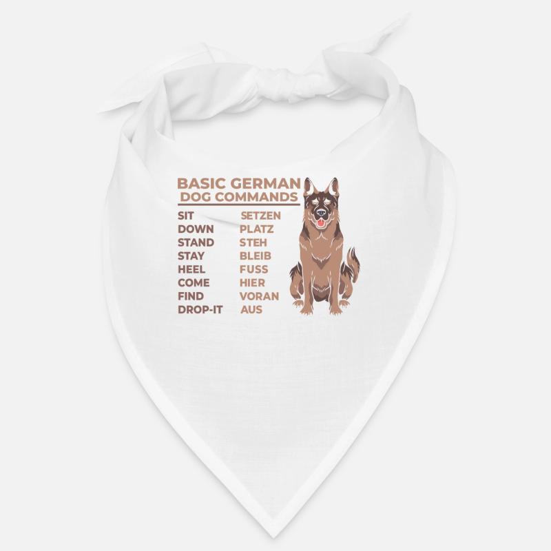 Deutscher Schäferhund Geschenk - Bandana - Weiß