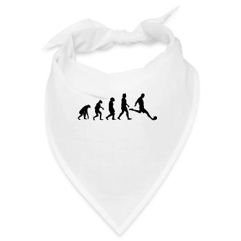 Fußballer Evolution Fußball Fußballspieler - Bandana - Weiß - Vorne