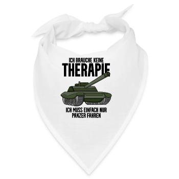 Panzer Militär Geschenk - Bandana - Weiß - Vorne