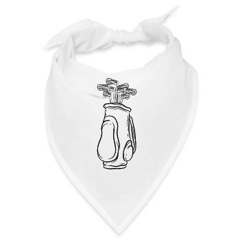 Golfer Golf - Bandana - Weiß - Vorne
