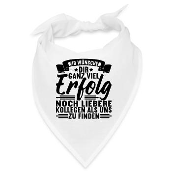 Abschiedsgeschenk Kollegen Jobwechsel - Bandana - Weiß - Vorne