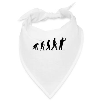 Dartspieler Evolution Dart Darter Dartpfeile - Bandana - Weiß - Vorne