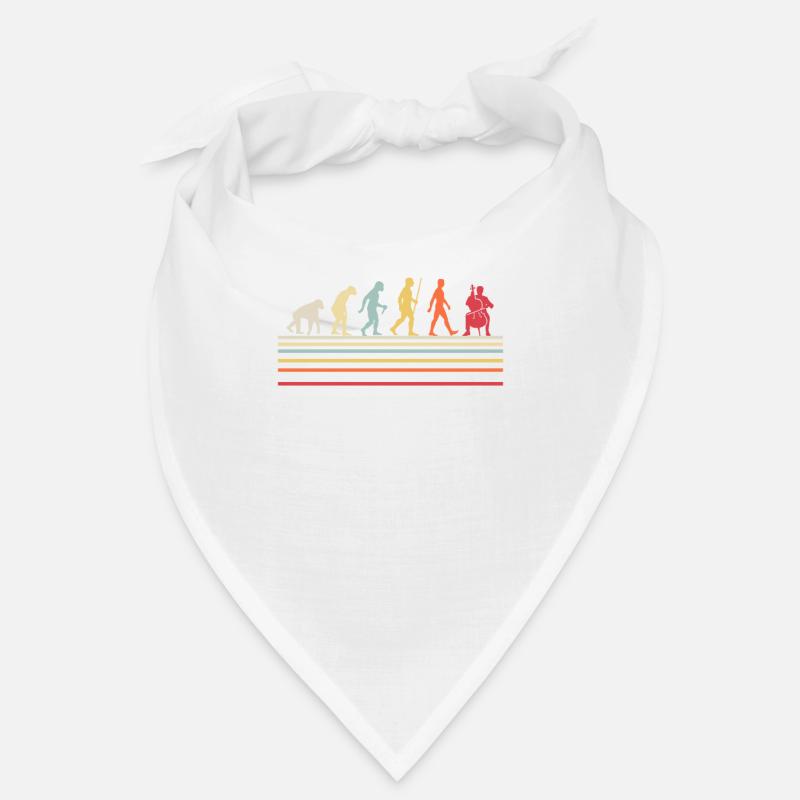 Retro Evolution Cellospieler Musiker Musik Cello Bandana