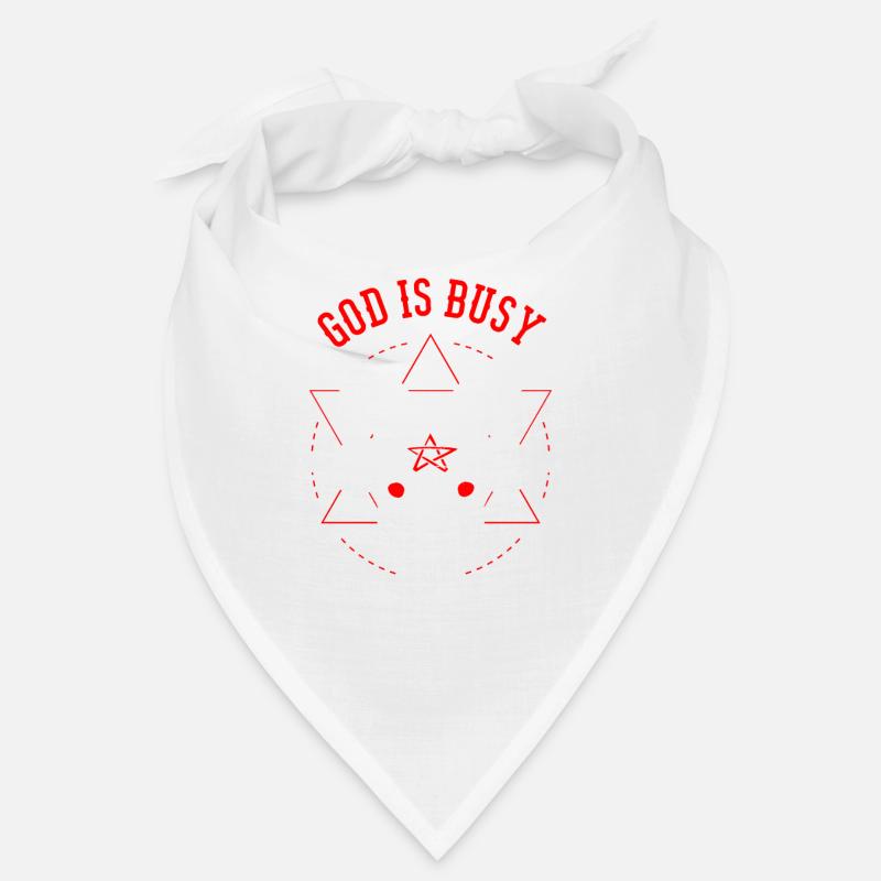 God Is Busy Can I Help You Devil Satanic Satan Bandana