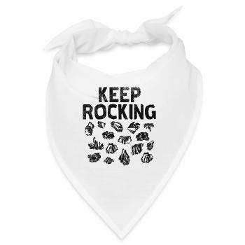 Geologie Keep Rocking - Bandana - Weiß - Vorne