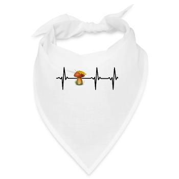 Pilze pflücken Pilze - Bandana - Weiß - Vorne