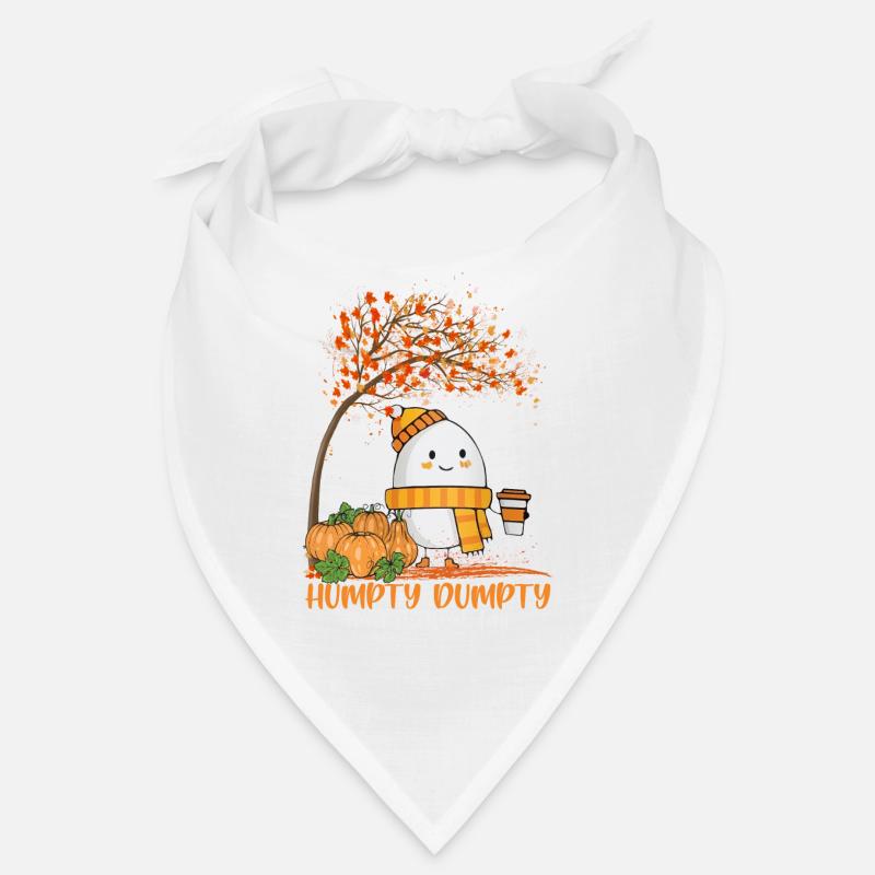 Humpty Dumpty Egg Fall Pumpkin Spice Latte Bandana