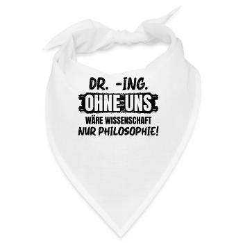 Doktor Ingenieur - Bandana - Weiß - Vorne
