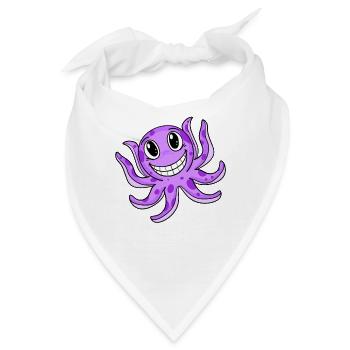Kraken - Bandana - Weiß - Vorne