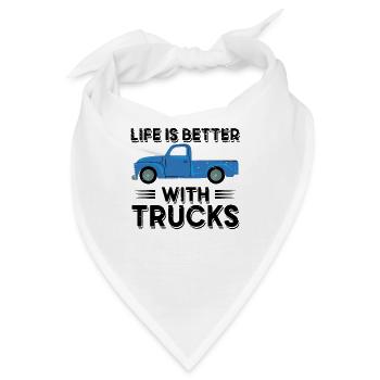 Pick Up Vintage Wagon Pickup Truck - Bandana - Weiß - Vorne