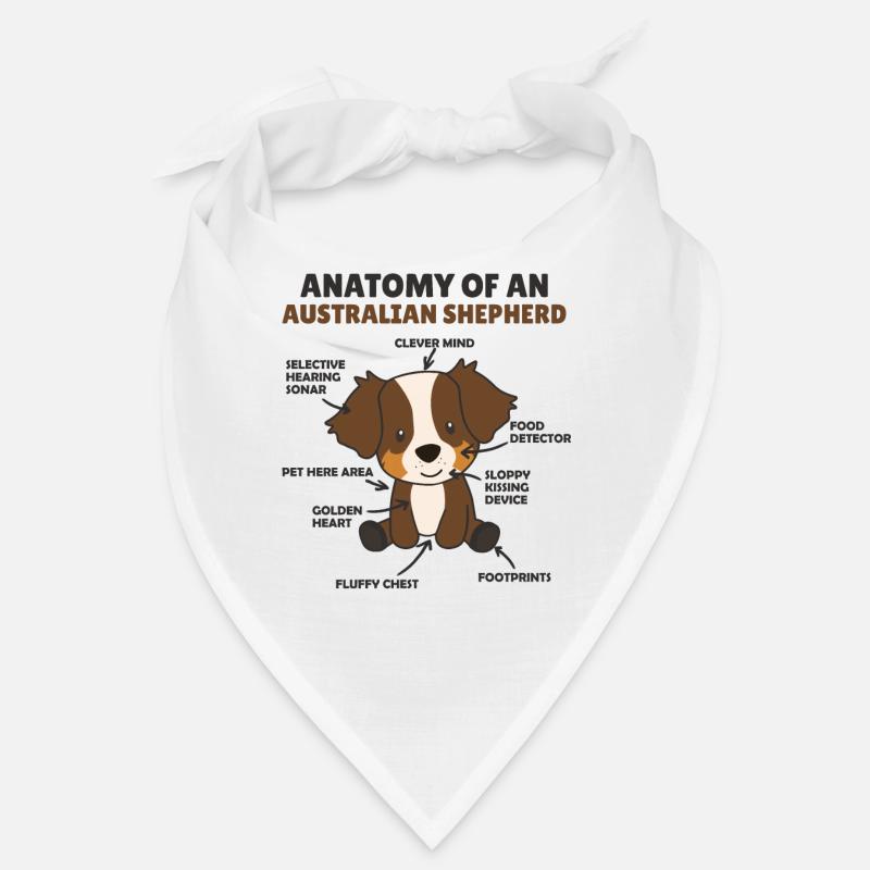Anatomie d’un shepherd australien doux chiens Bandana