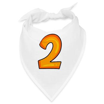 2 - Bandana - Weiß - Vorne