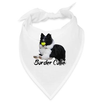 Sheltie Border Collie Hundesport Collie Rassehund - Bandana - Weiß - Vorne